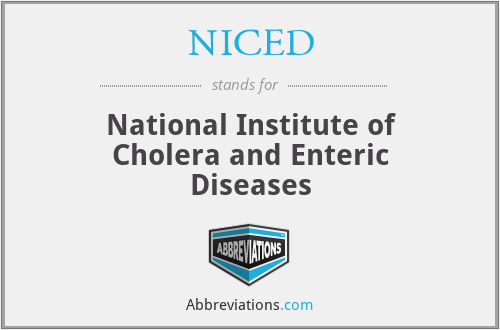NICED - National Institute of Cholera and Enteric Diseases