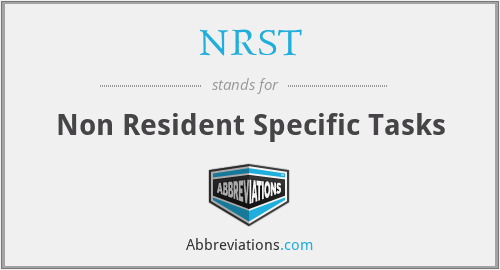 nrst-non-resident-specific-tasks