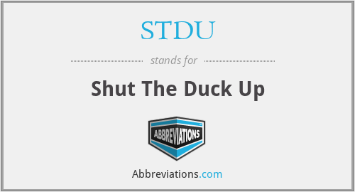 What does STDU stand for?