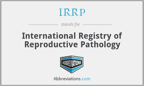 What does IRRP stand for?