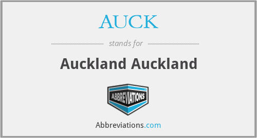 What does AUCK stand for?