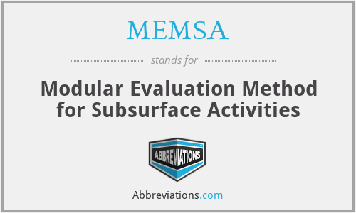 What does MEMSA stand for?
