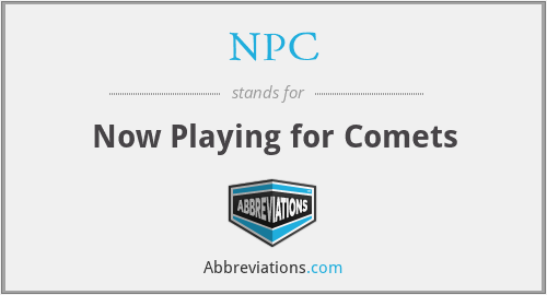 NPC - Now Playing for Comets