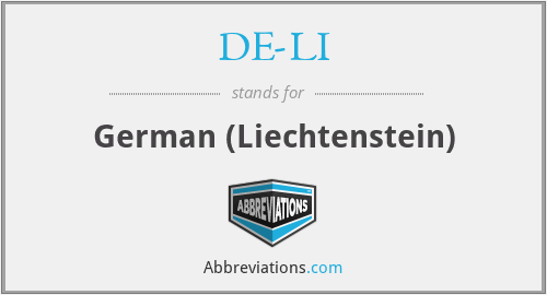What does DE-LI stand for?