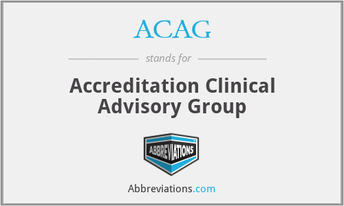 What does ACAG stand for?
