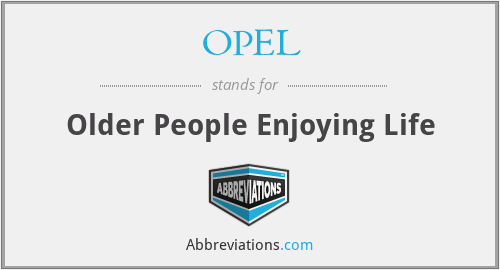 OPEL - Older People Enjoying Life