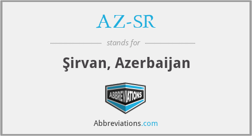 What does AZ-SR stand for?