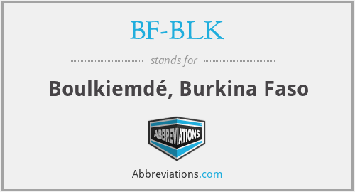 What does BF-BLK stand for?