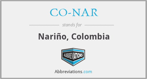 What does CO-NAR stand for?