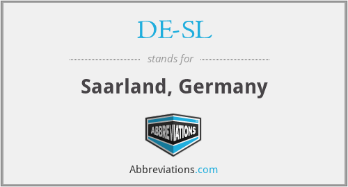 DE-SL - Saarland, Germany