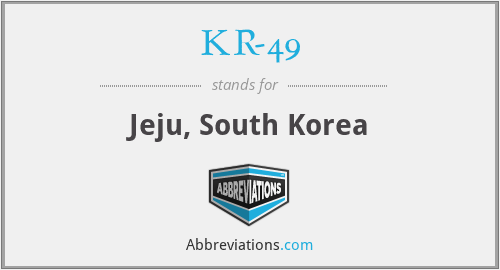 What does KR-49 stand for?