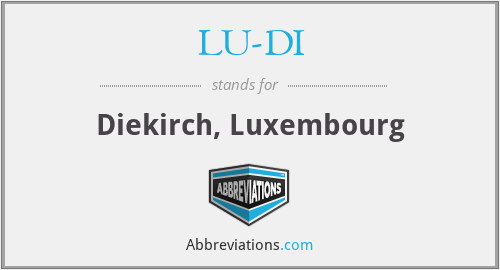 What does LU-DI stand for?