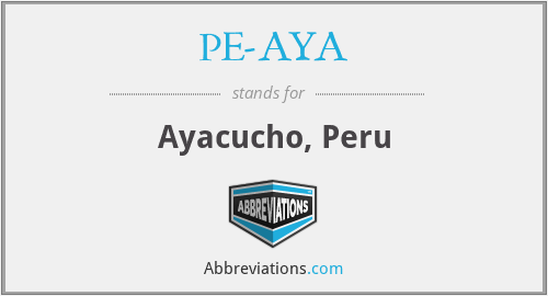 PE-AYA - Ayacucho, Peru