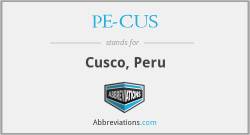 PE-CUS - Cusco, Peru
