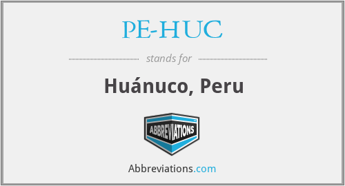 What does PE-HUC stand for?