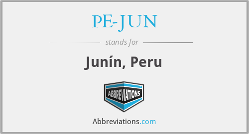 What does PE-JUN stand for?