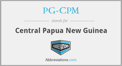 What does PG-CPM stand for?