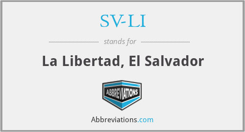 What does SV-LI stand for?