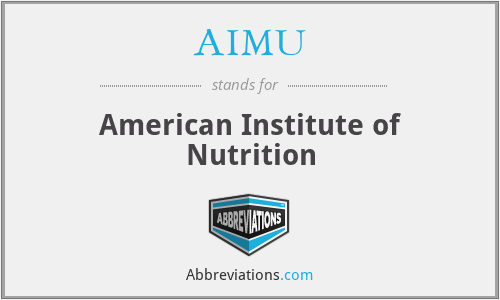 AIMU - American Institute of Nutrition