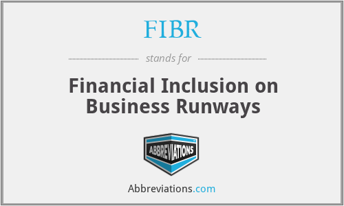 FIBR - Financial Inclusion on Business Runways