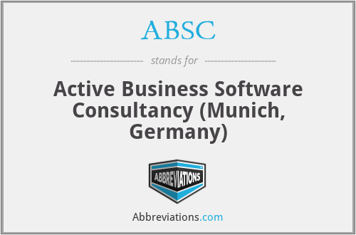 ABSC - Active Business Software Consultancy (Munich, Germany)