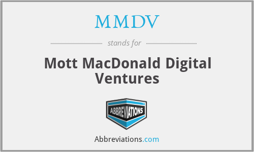 MMDV - Mott MacDonald Digital Ventures