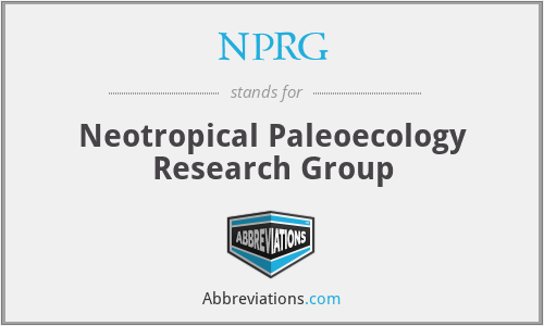NPRG - Neotropical Paleoecology Research Group