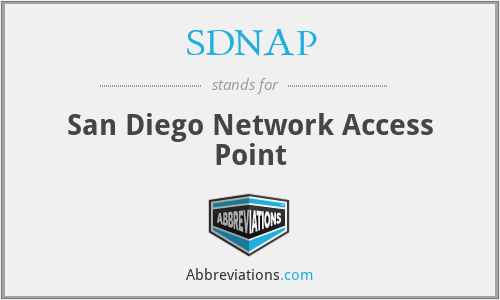 What does SDNAP stand for?