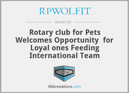 What does RPWOLFIT stand for?