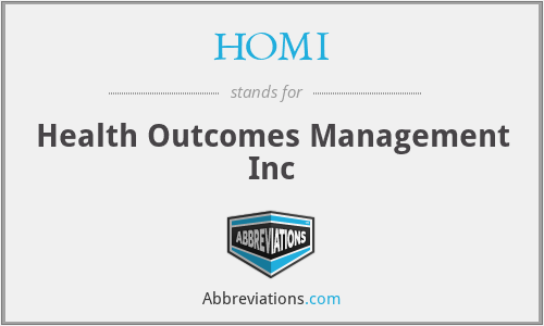 HOMI - Health Outcomes Management Inc