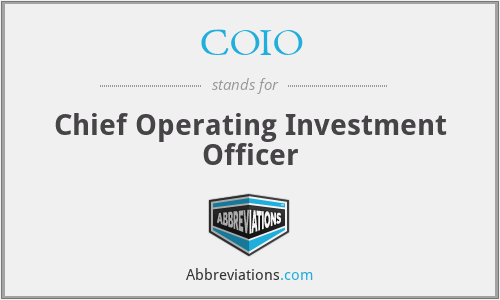 What does COIO stand for?
