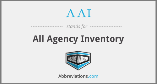 AAI - All Agency Inventory