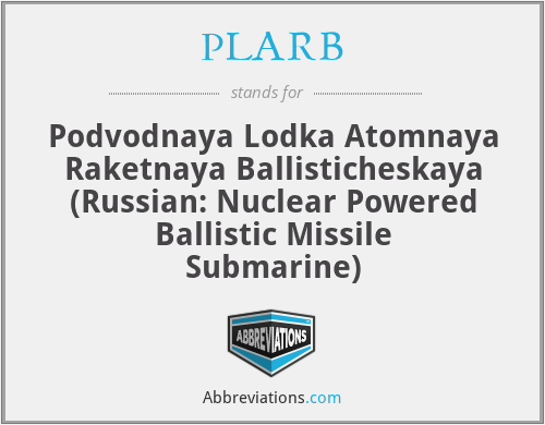 What does PLARB stand for?