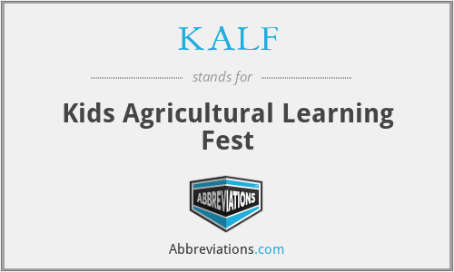 What does KALF stand for?