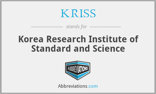 What does KRISS stand for?