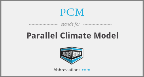 PCM - Parallel Climate Model