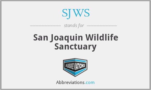 SJWS - San Joaquin Wildlife Sanctuary