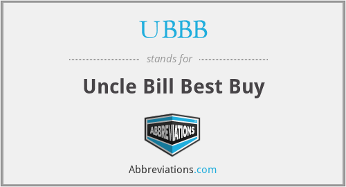 What does UBBB stand for?