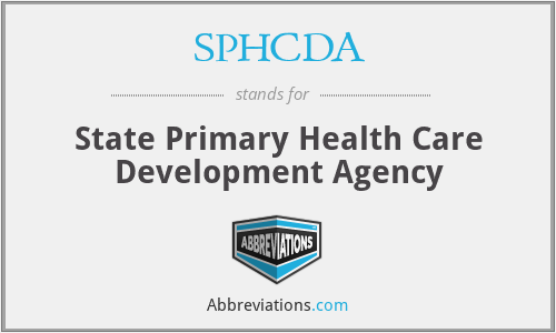 What does SPHCDA stand for?