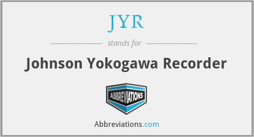 JYR - Johnson Yokogawa Recorder