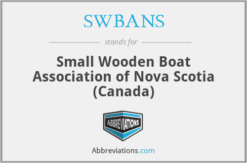 SWBANS - Small Wooden Boat Association of Nova Scotia (Canada)