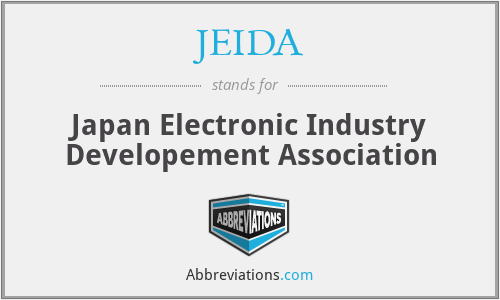 JEIDA - Japan Electronic Industry Developement Association