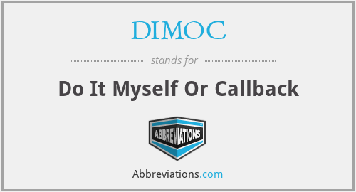 What does DIMOC stand for?