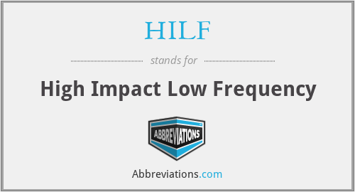 What does HILF stand for?
