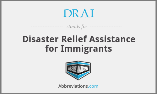 DRAI - Disaster Relief Assistance for Immigrants