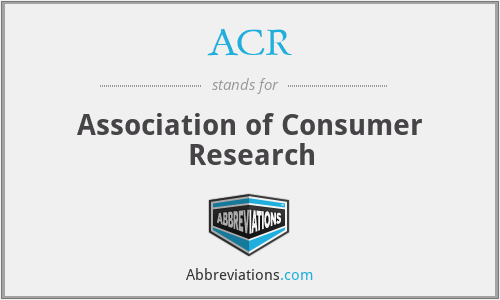 ACR - Association of Consumer Research