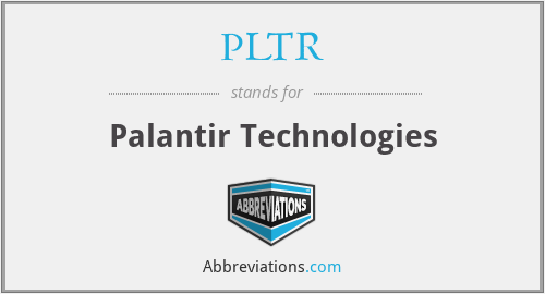What does PLTR stand for?