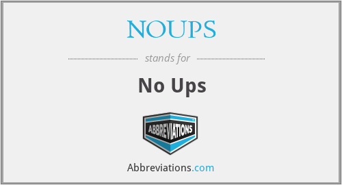 What does NOUPS stand for?