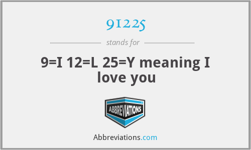 9 I 12 L 25 Y Meaning I Love You
