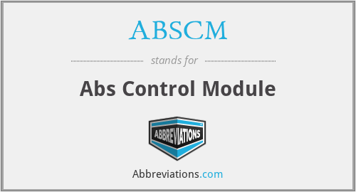 ABSCM - Abs Control Module